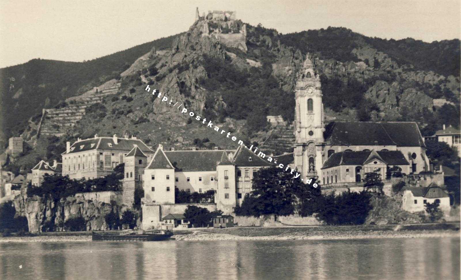 Dürnstein von der Donau aus 1925